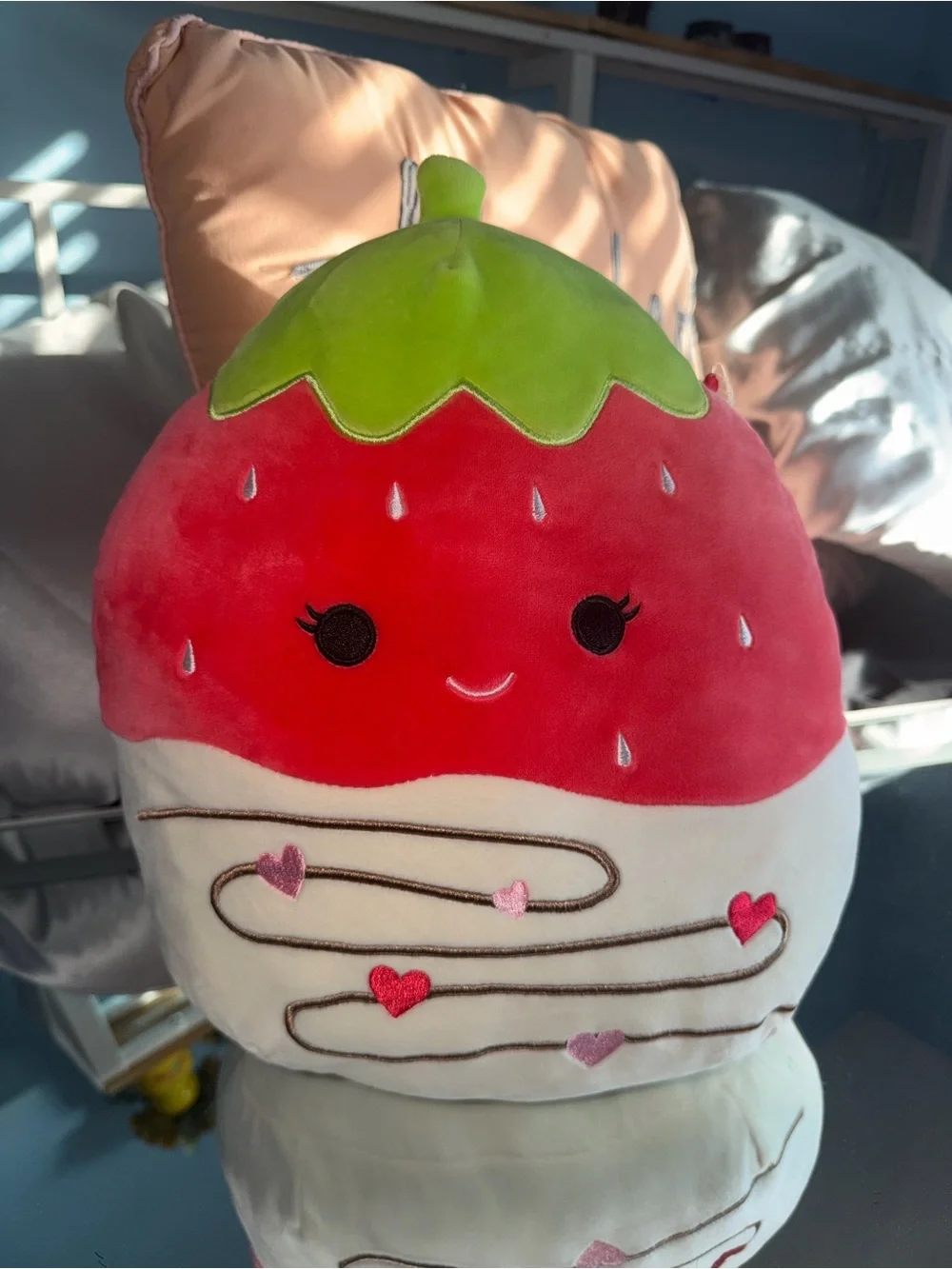 Squishmallows Scarlet Strawberry & Simone Shrimp Pink Valentine Plush Set plush